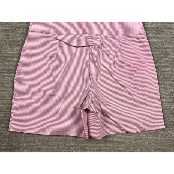 Savion Skorts Womens‎ Large Pink Pinstriped Mini Short Stretchy Rayon Blend - Picture 9 of 13